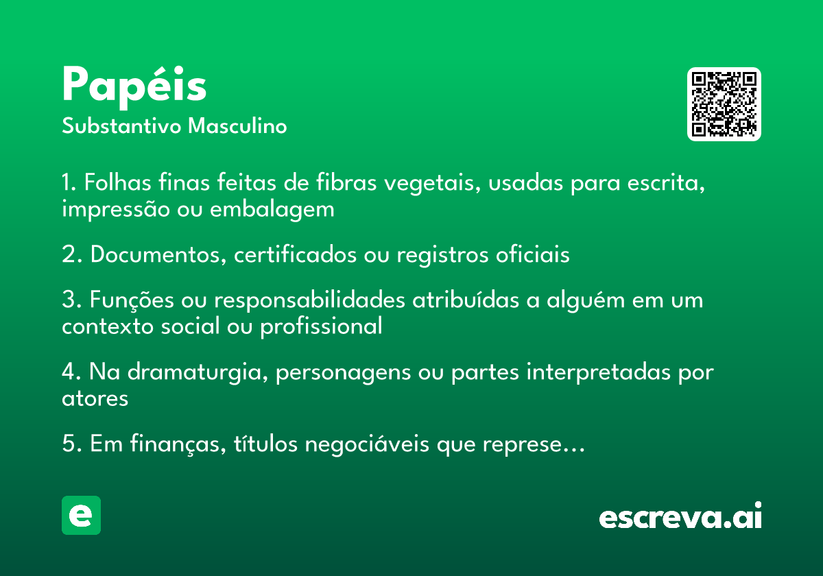 papéis