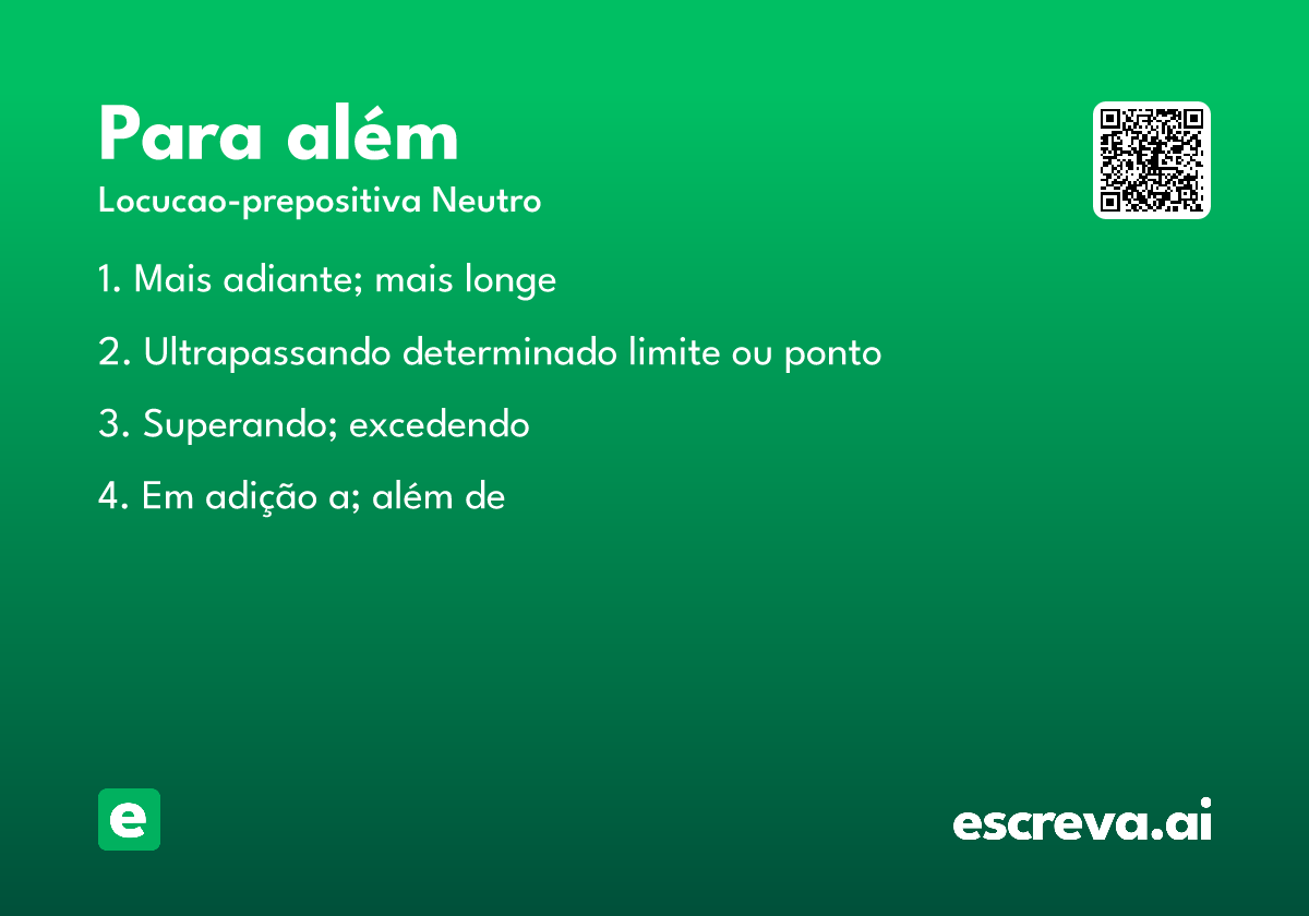 para além