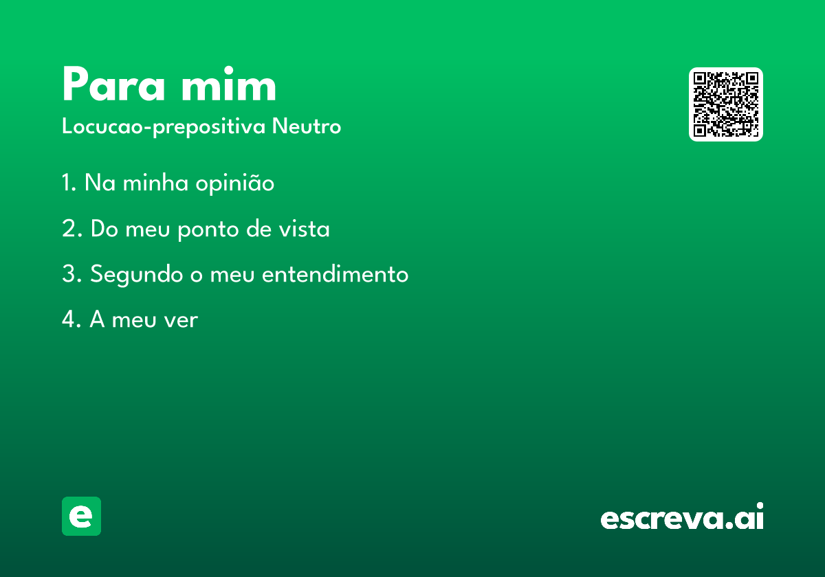 para mim