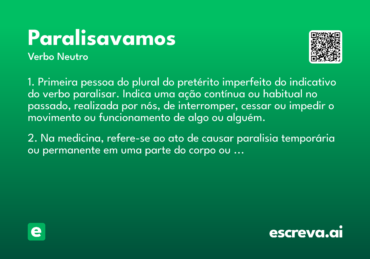 paralisavamos