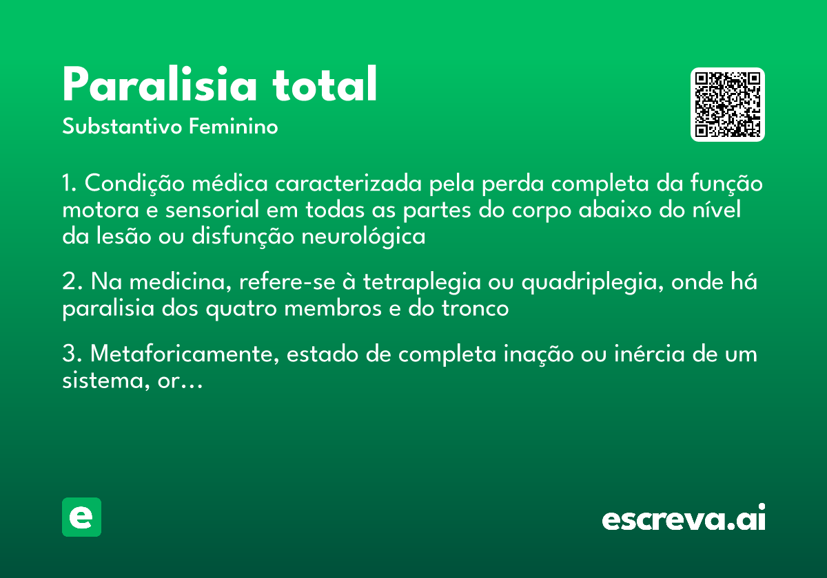 paralisia total