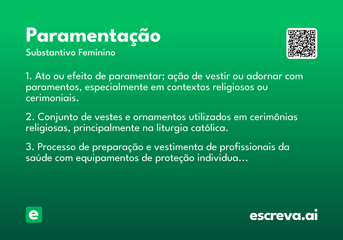 paramentação
