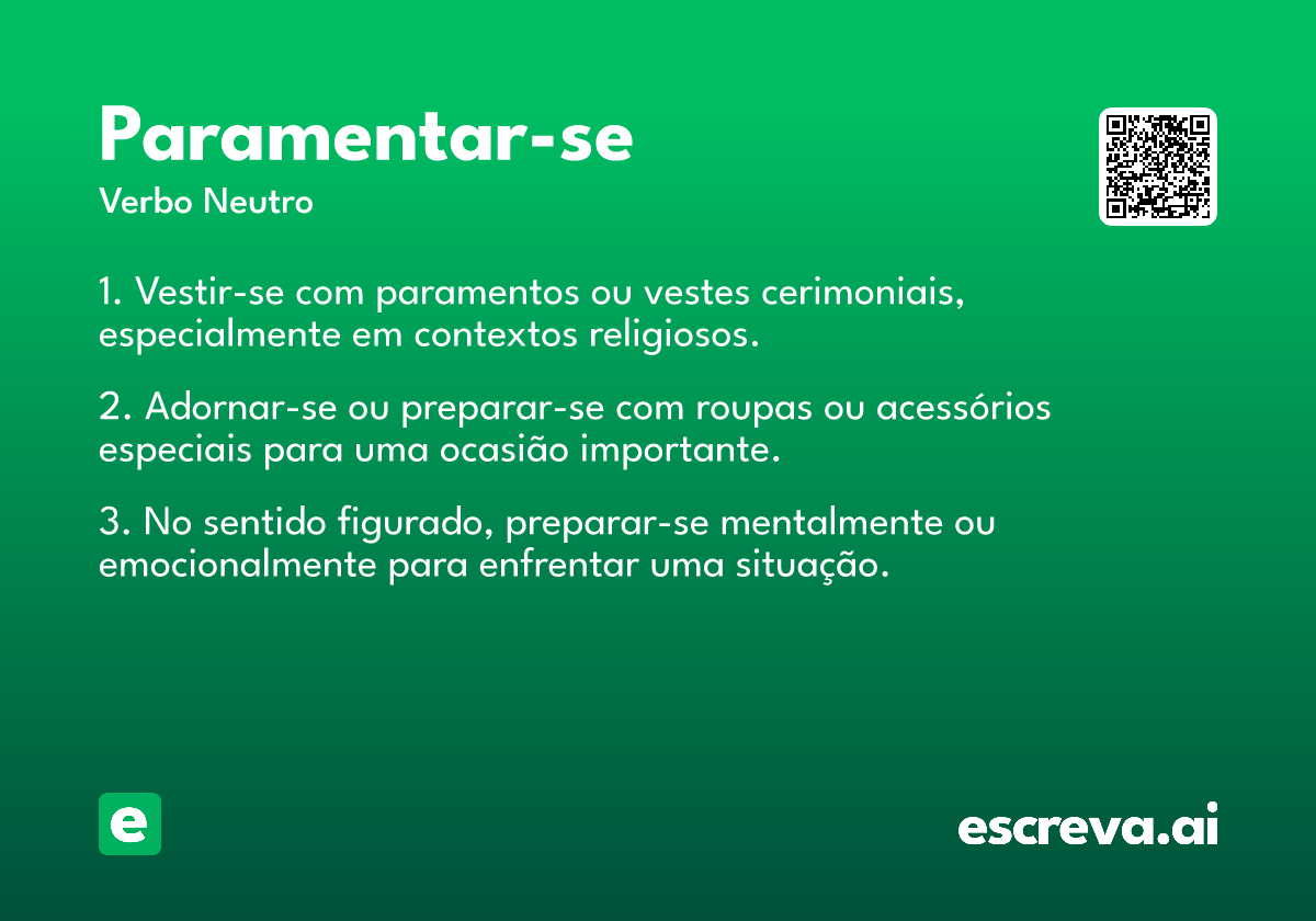 paramentar-se