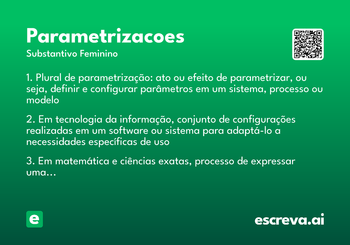 parametrizacoes