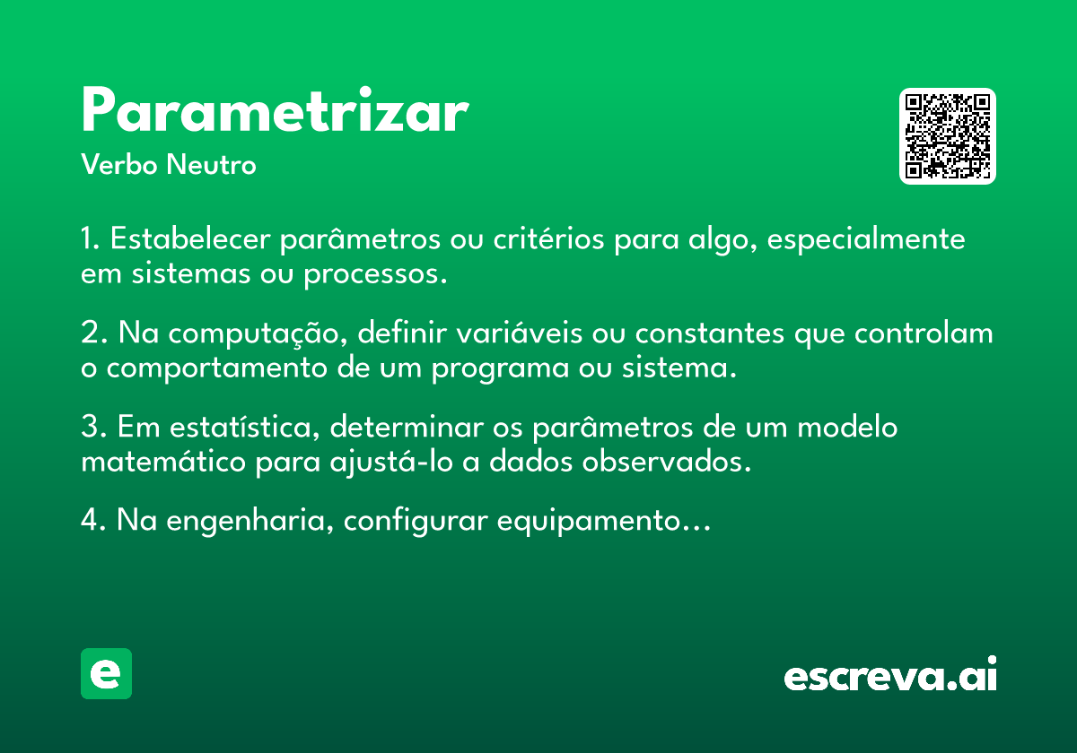 parametrizar