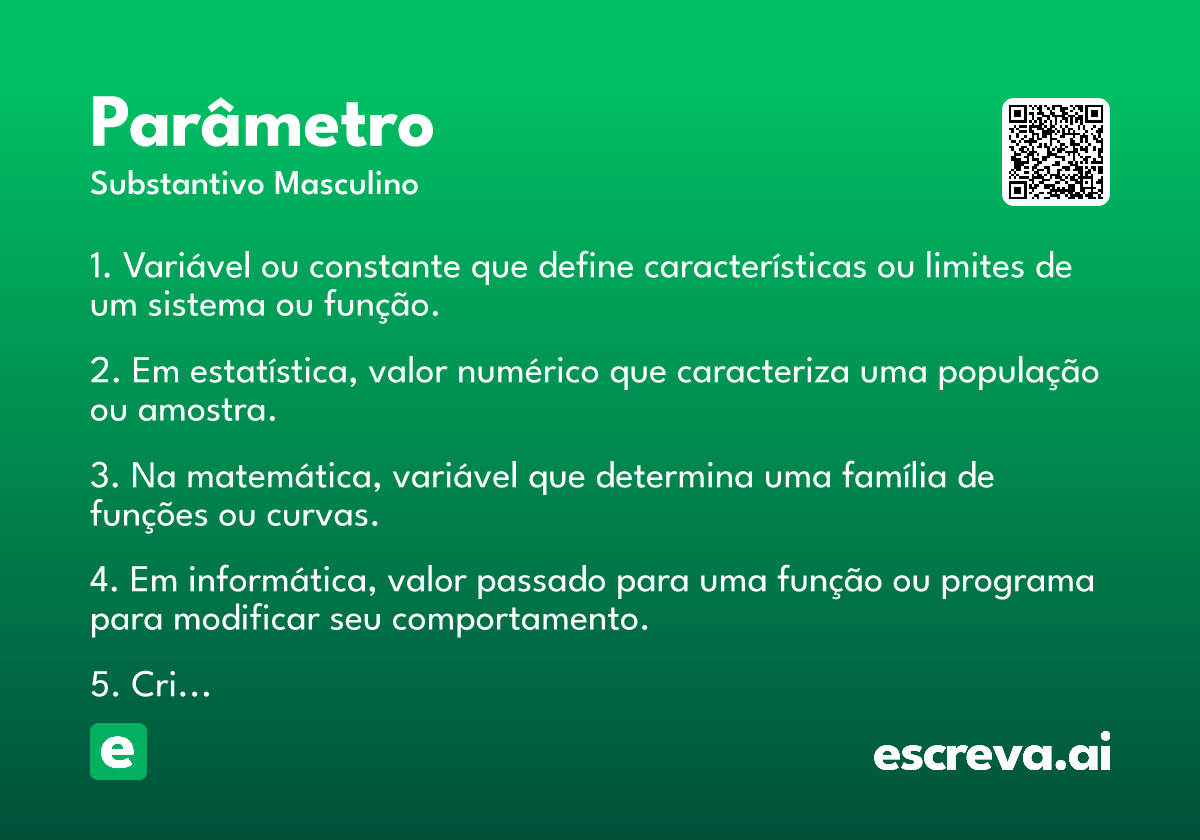 parâmetro