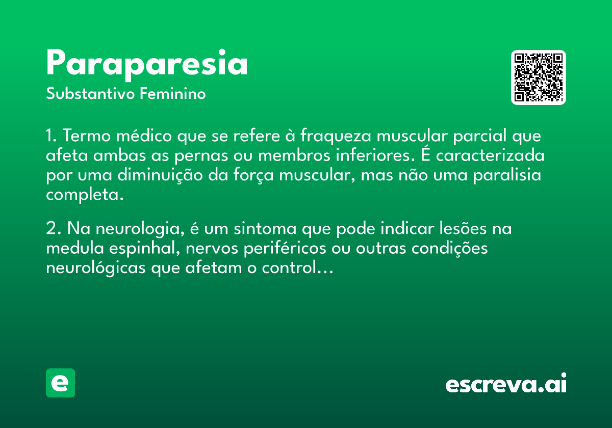 paraparesia