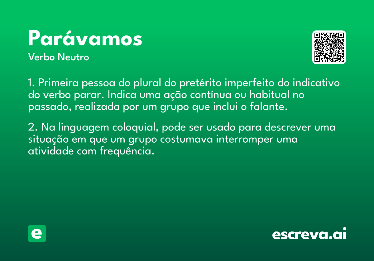 parávamos