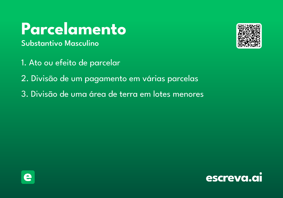 parcelamento