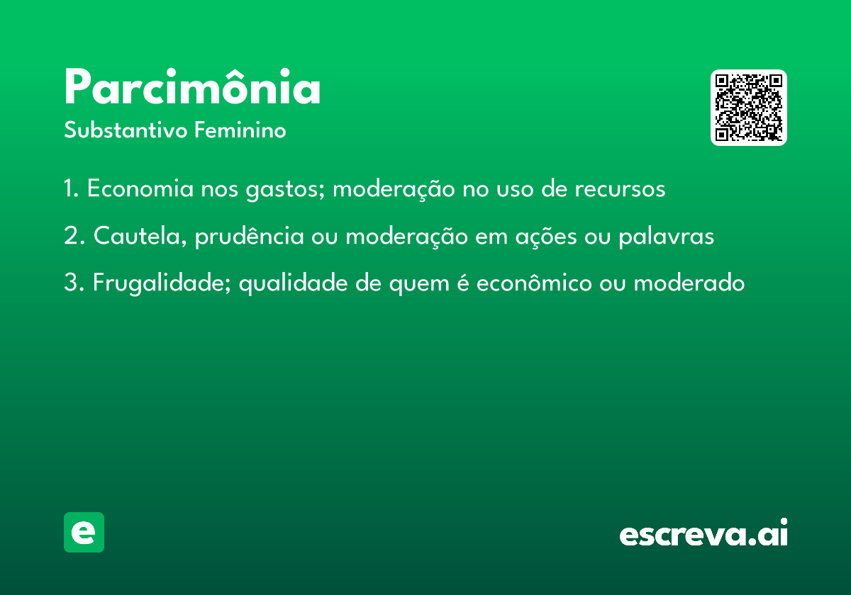 parcimônia