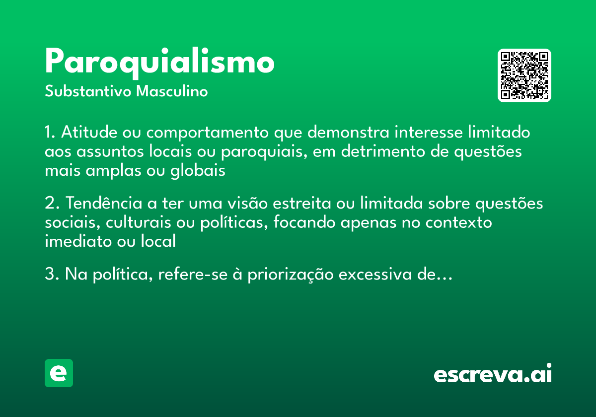 paroquialismo
