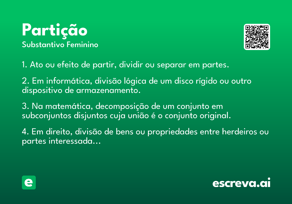 partição