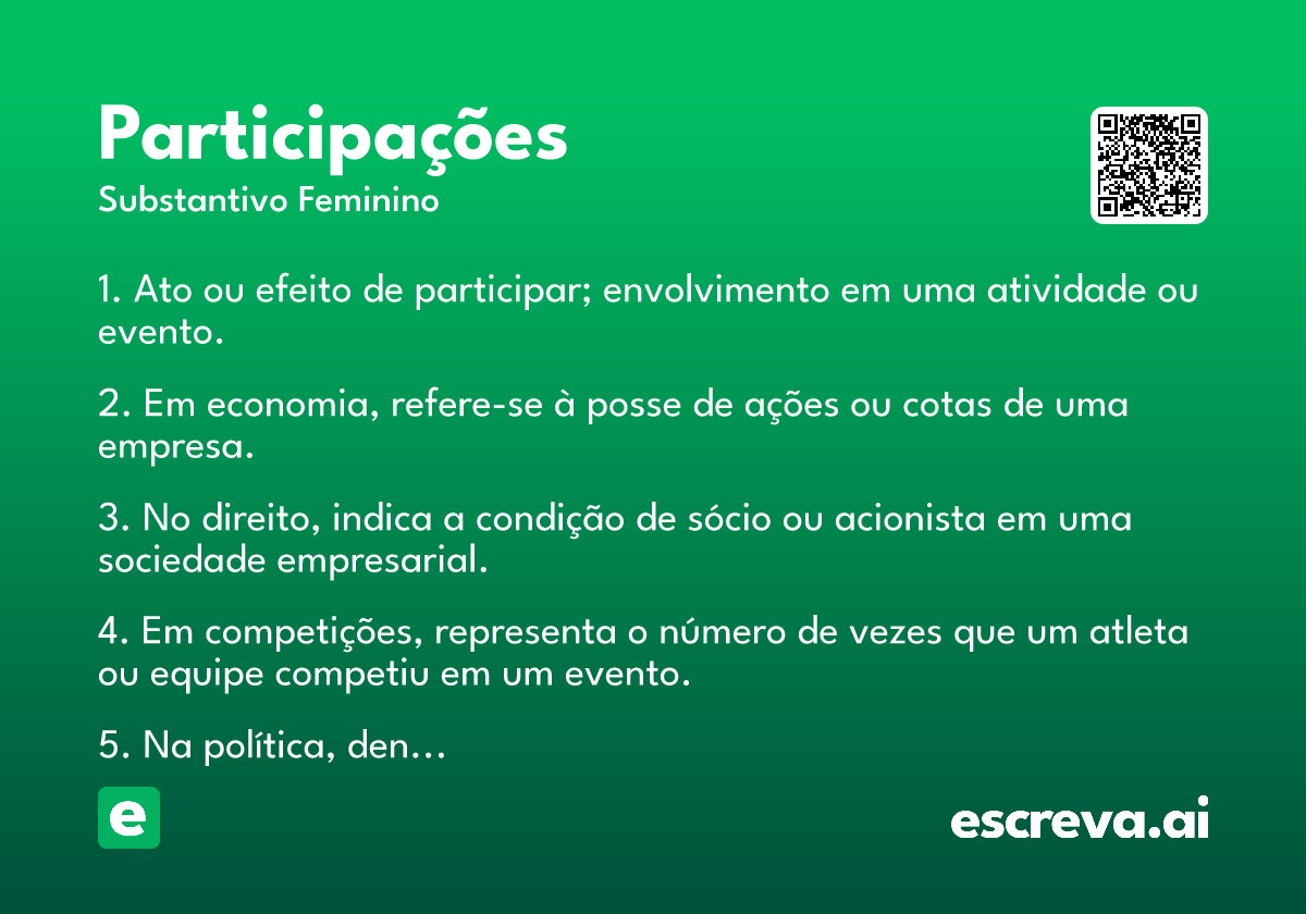 participações