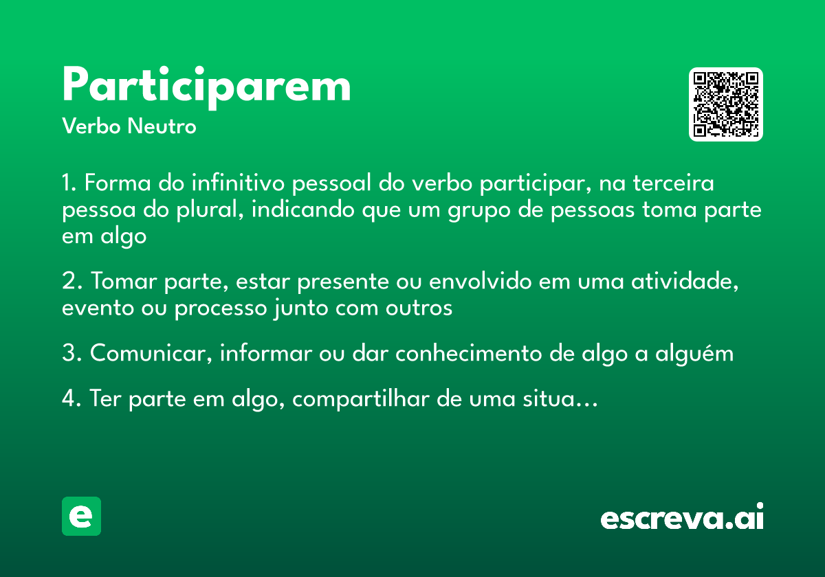 participarem