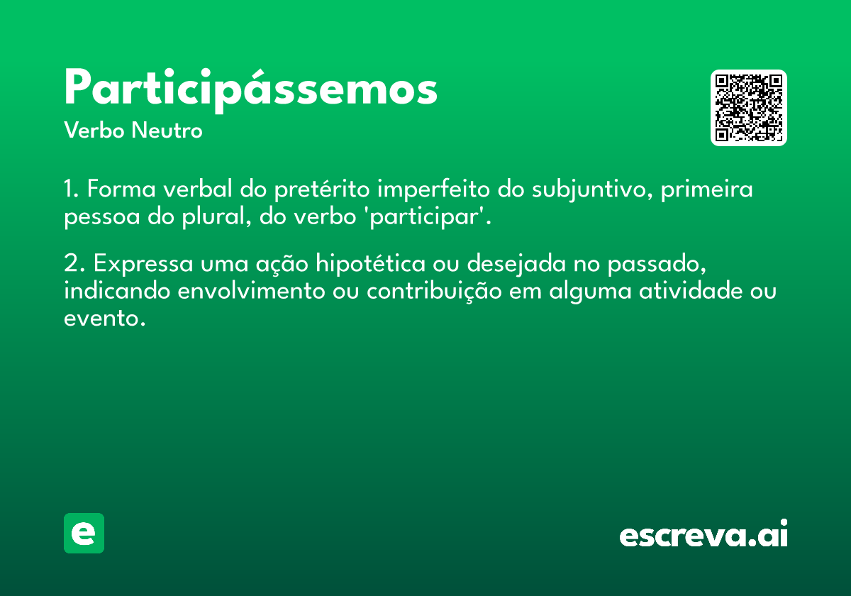participássemos