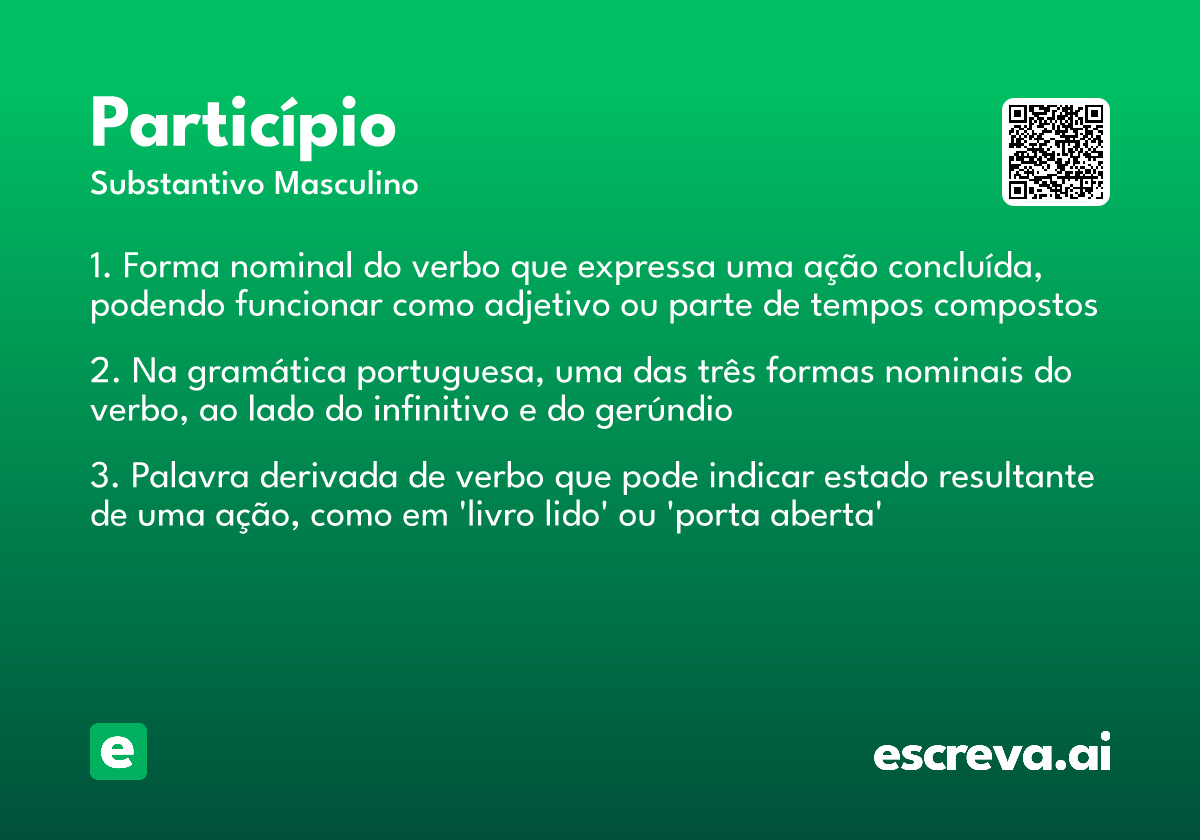 particípio