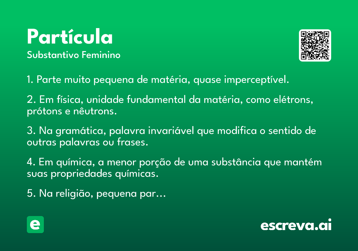 partícula