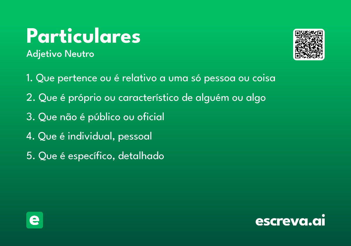 particulares