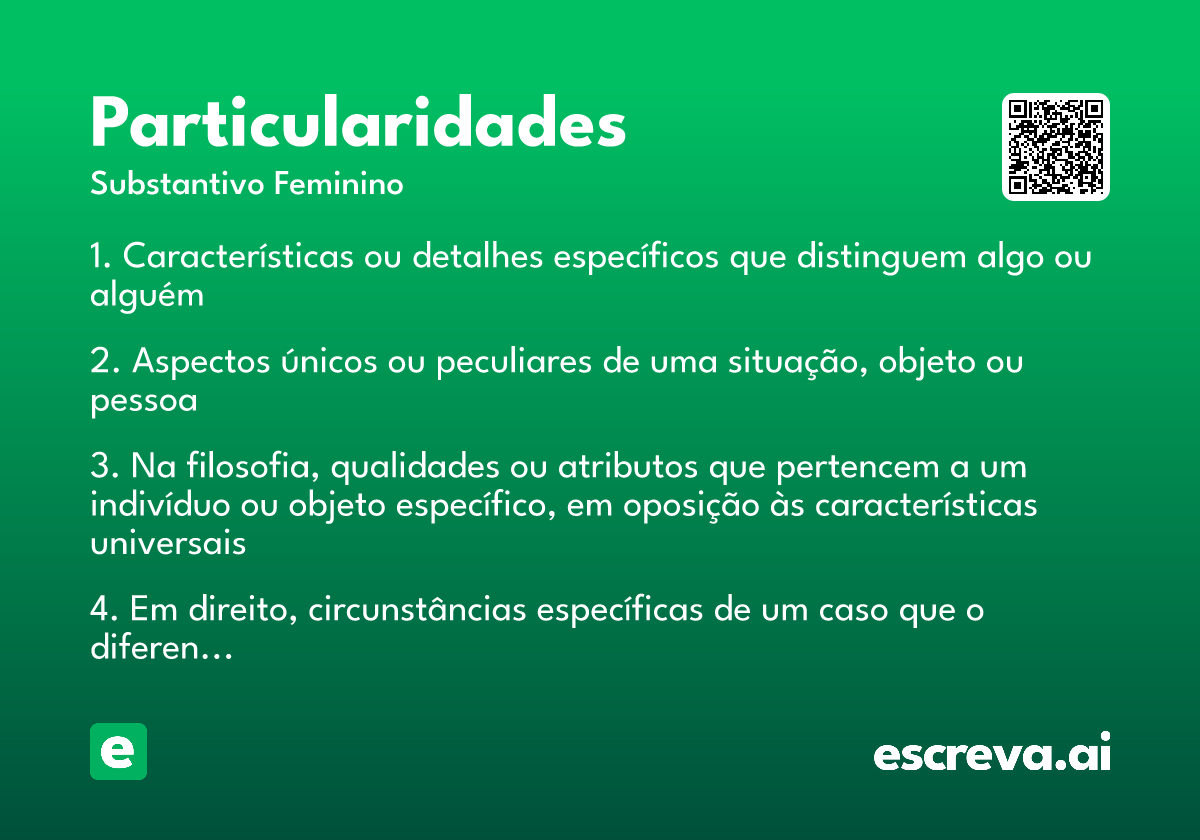 particularidades