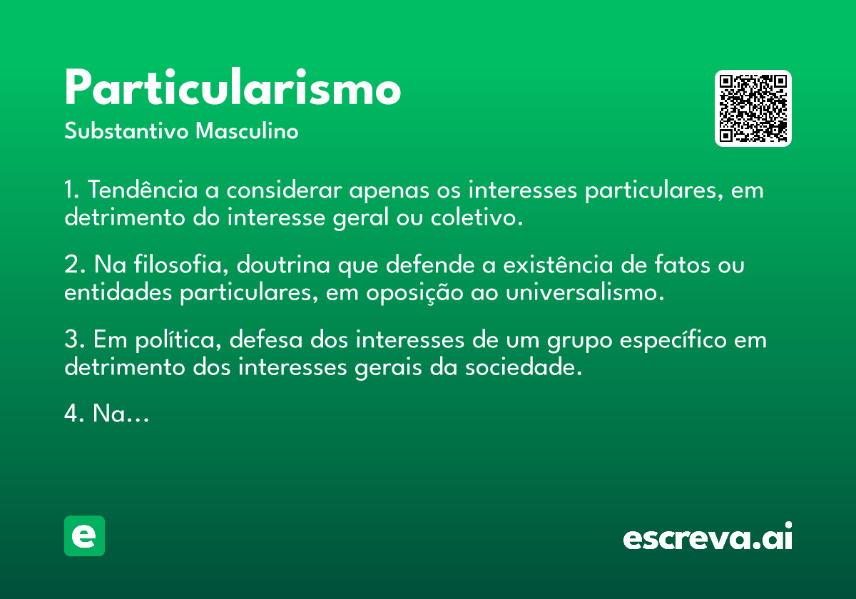 particularismo