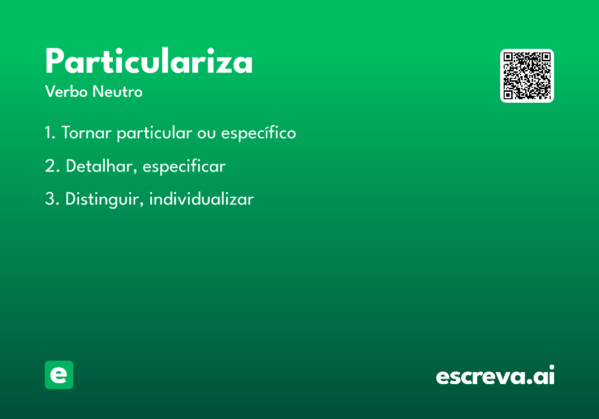 particulariza