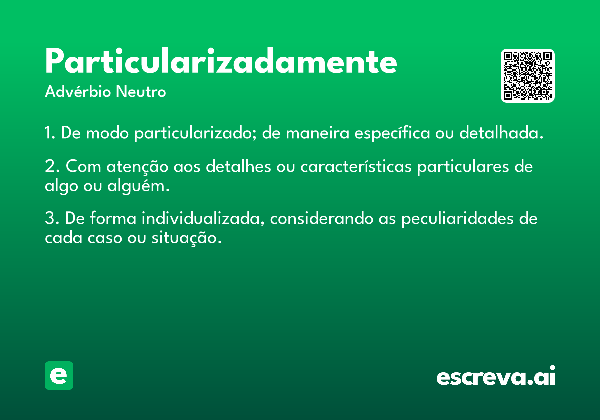 particularizadamente