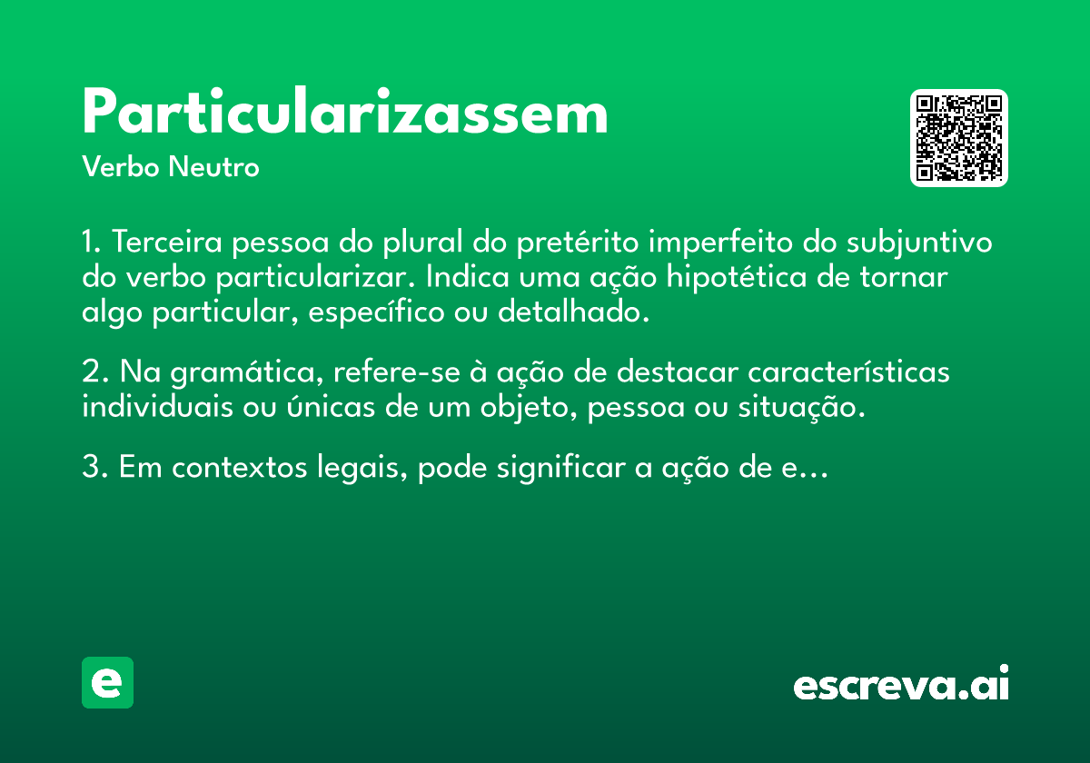 particularizassem