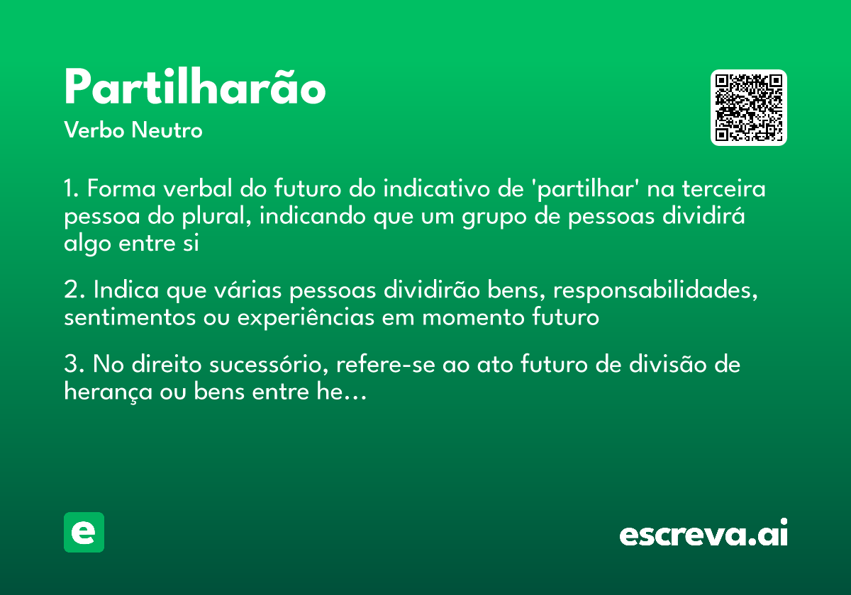 partilharão