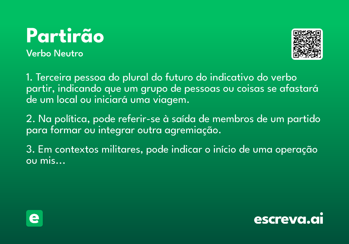 partirão