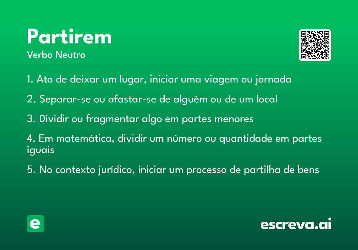 partirem