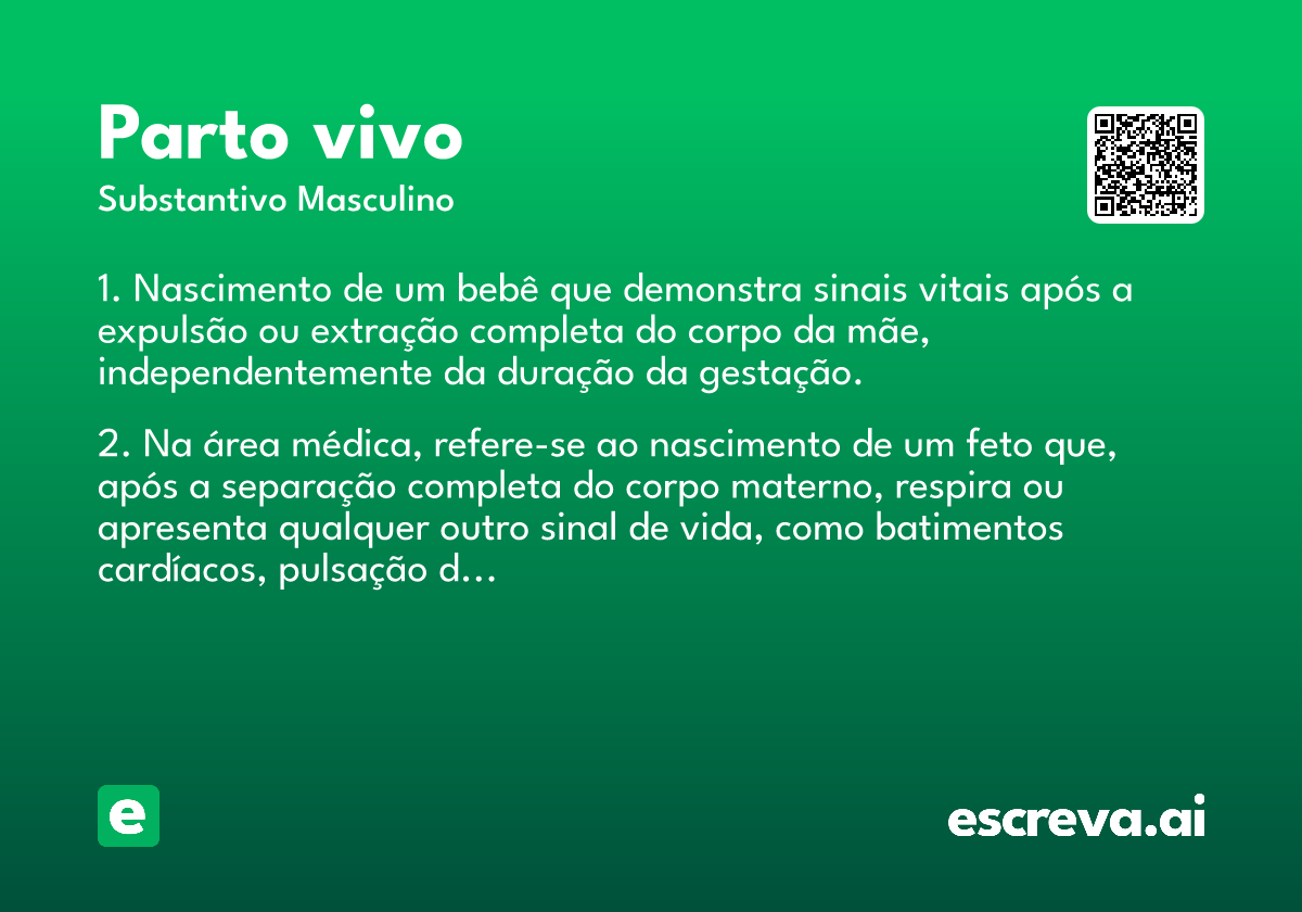 parto vivo