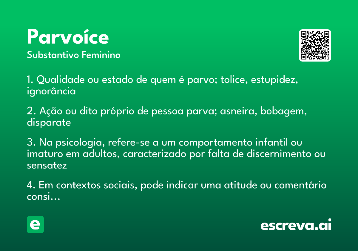 parvoíce