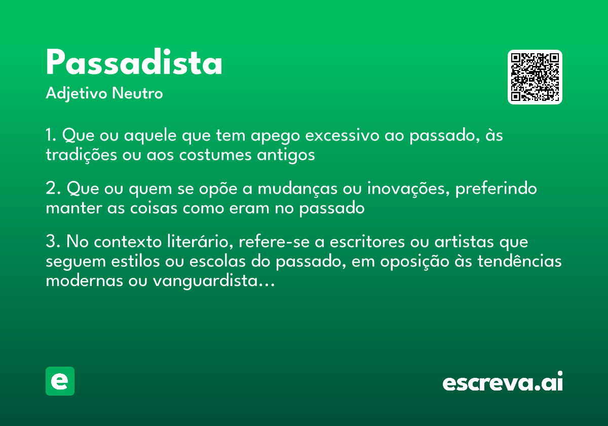 passadista