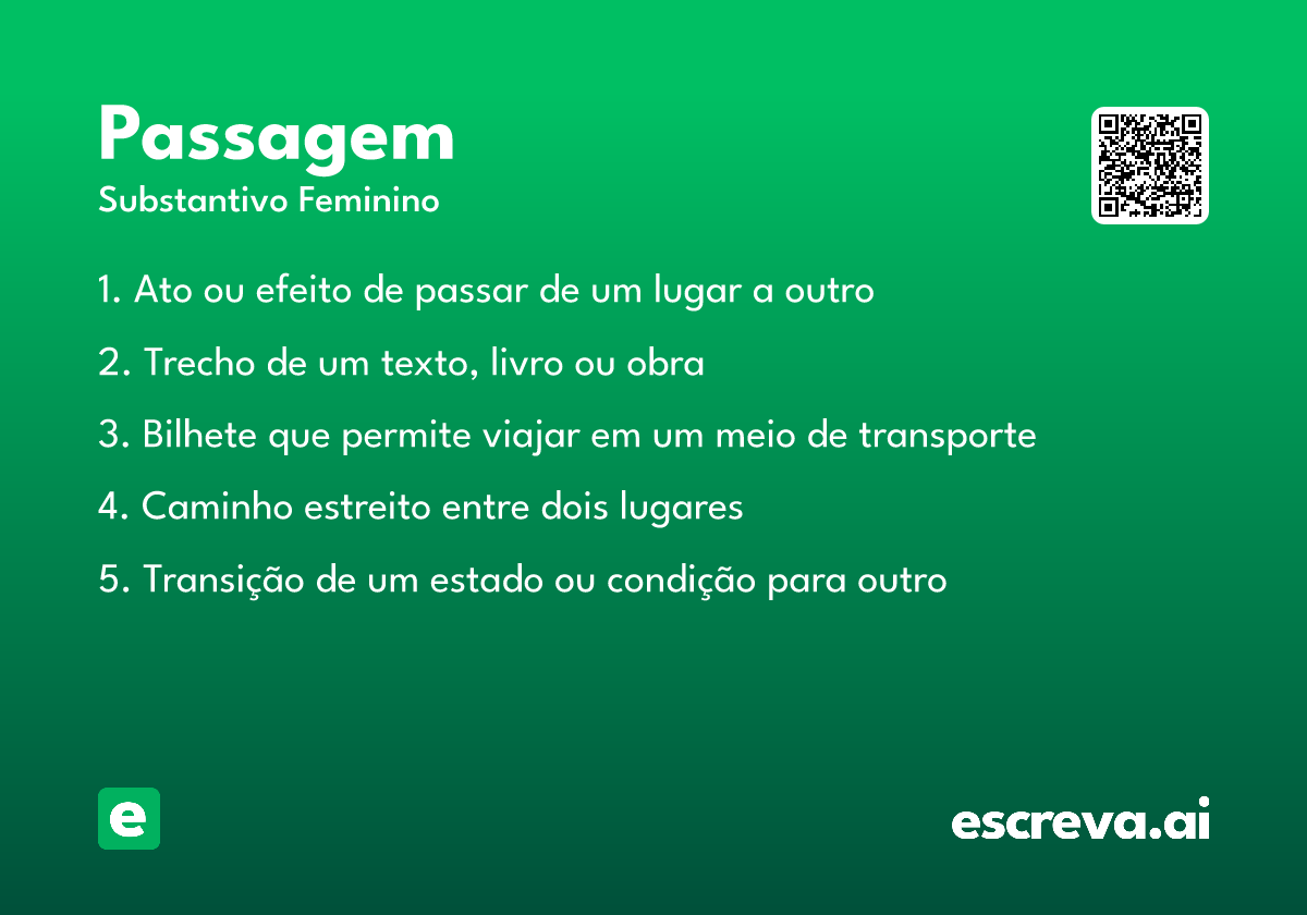 passagem