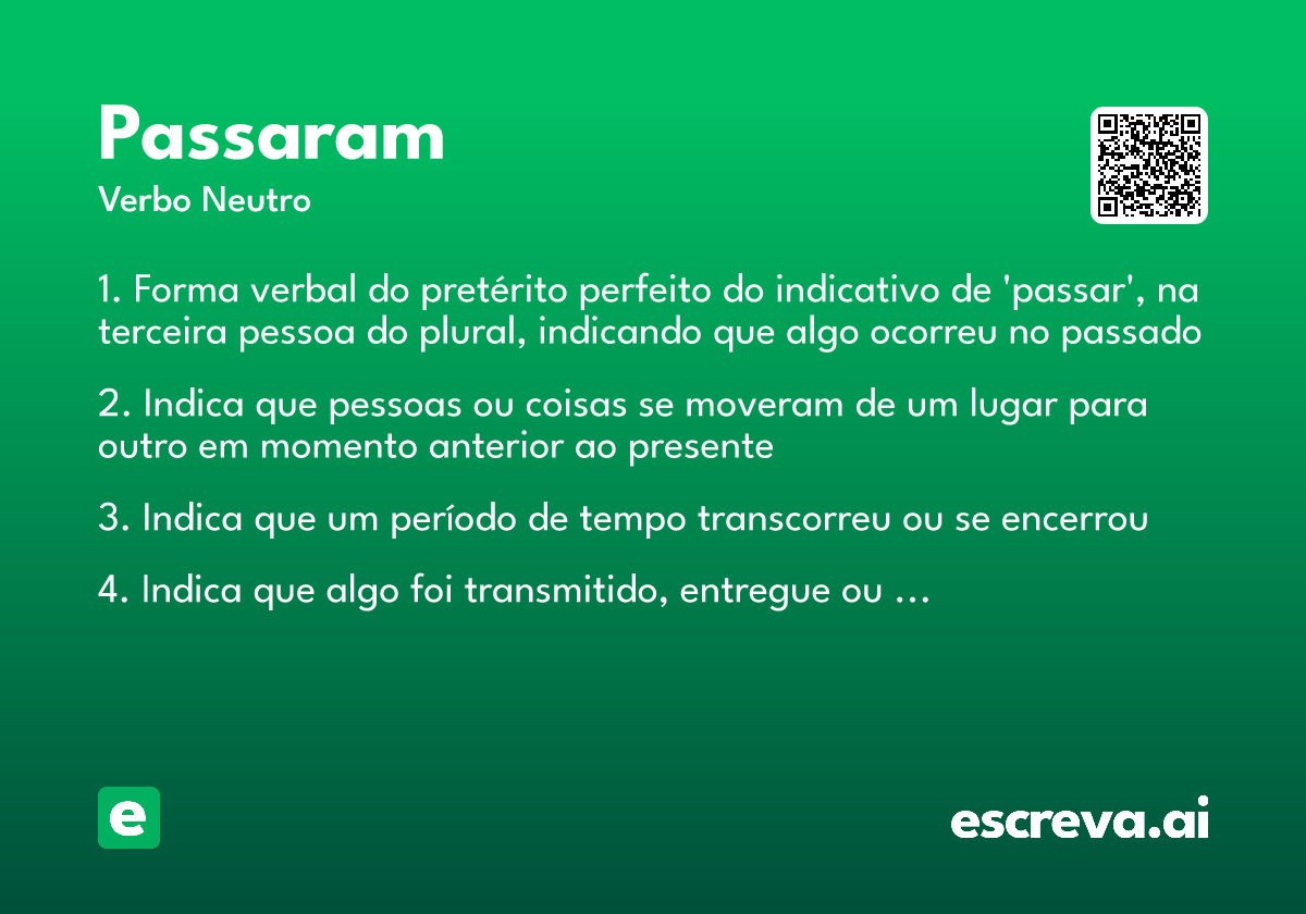passaram