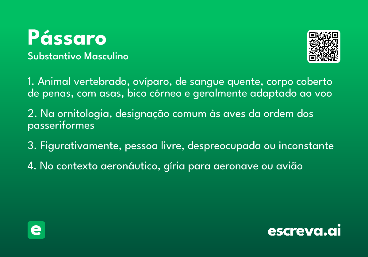 pássaro