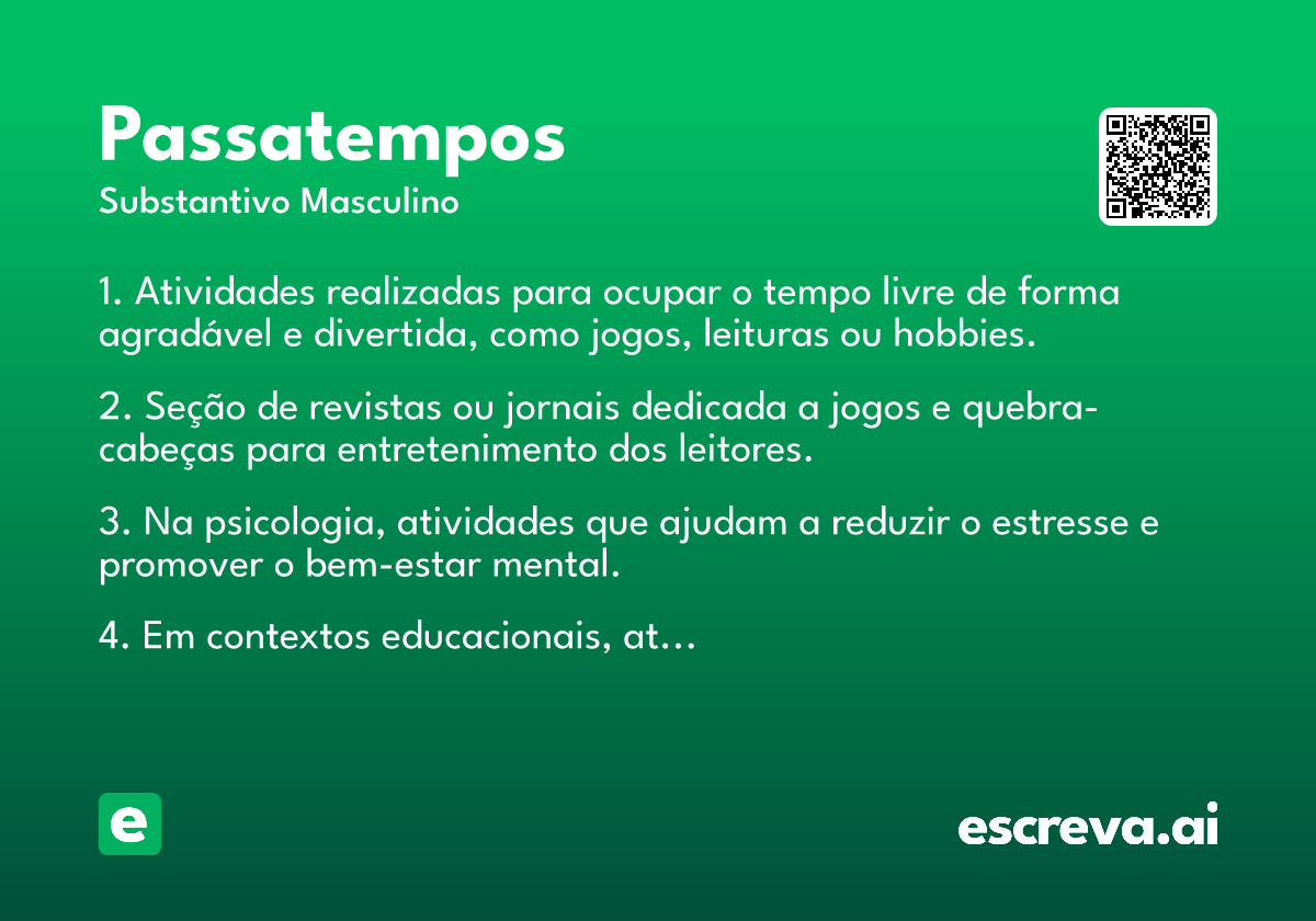 passatempos
