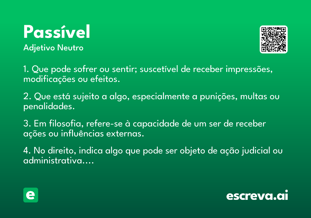 passível
