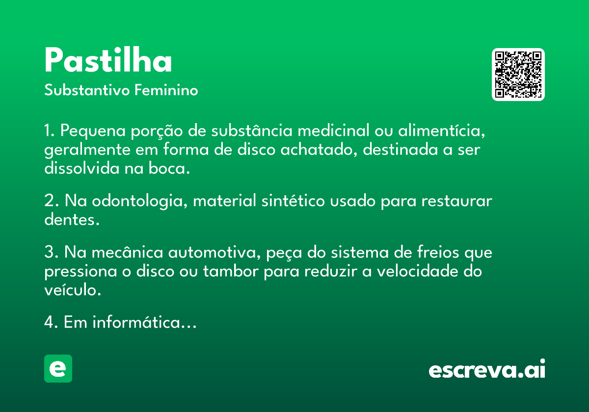 pastilha