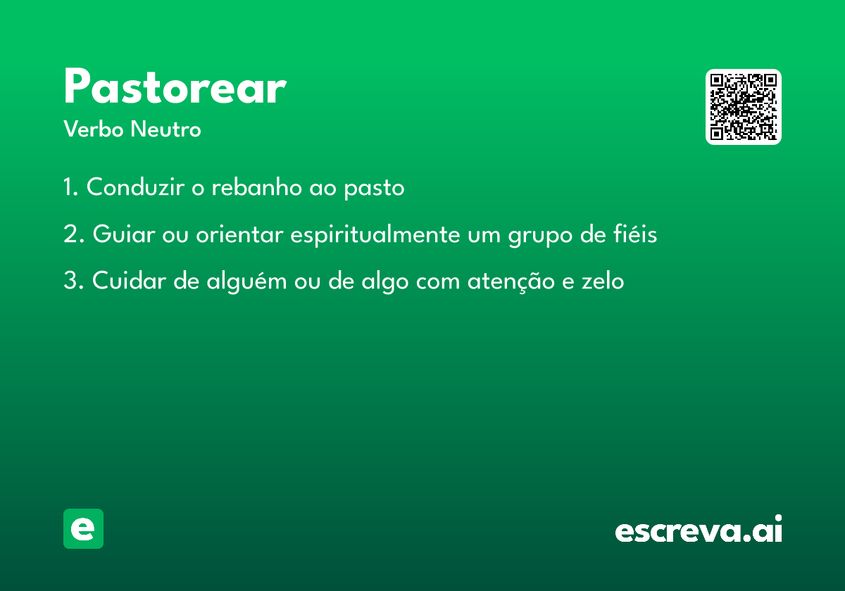 pastorear