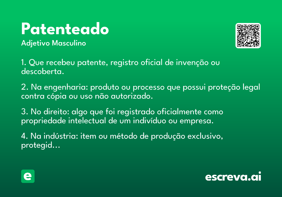 patenteado