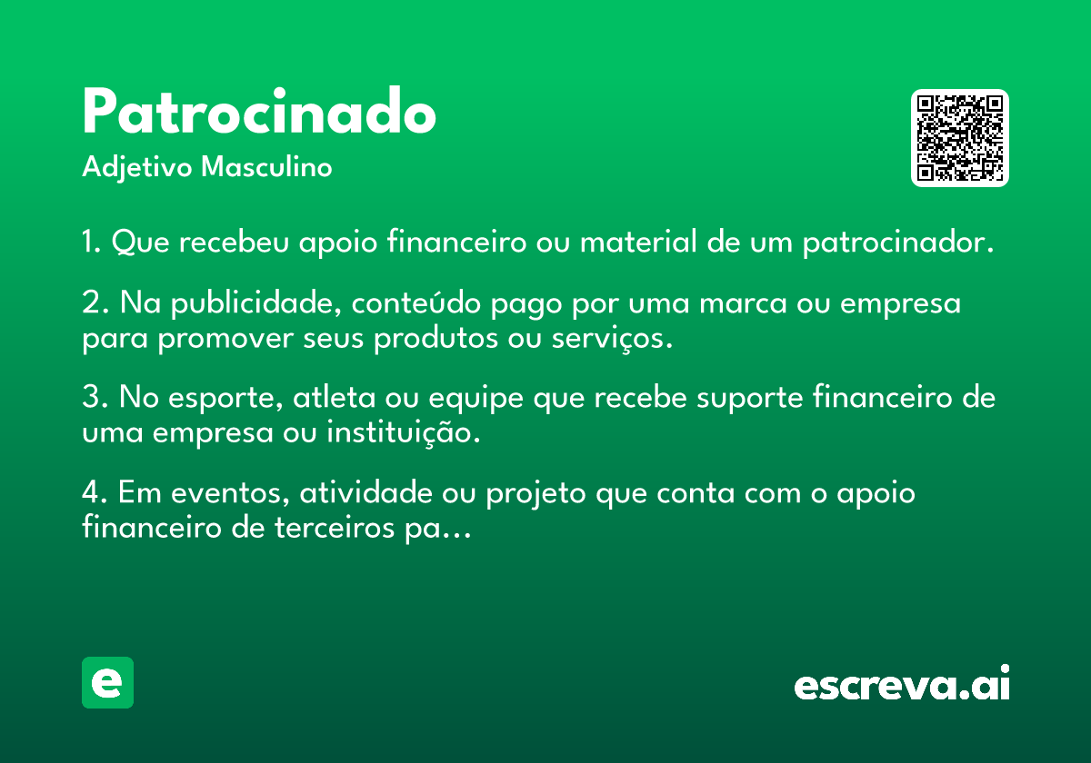 patrocinado