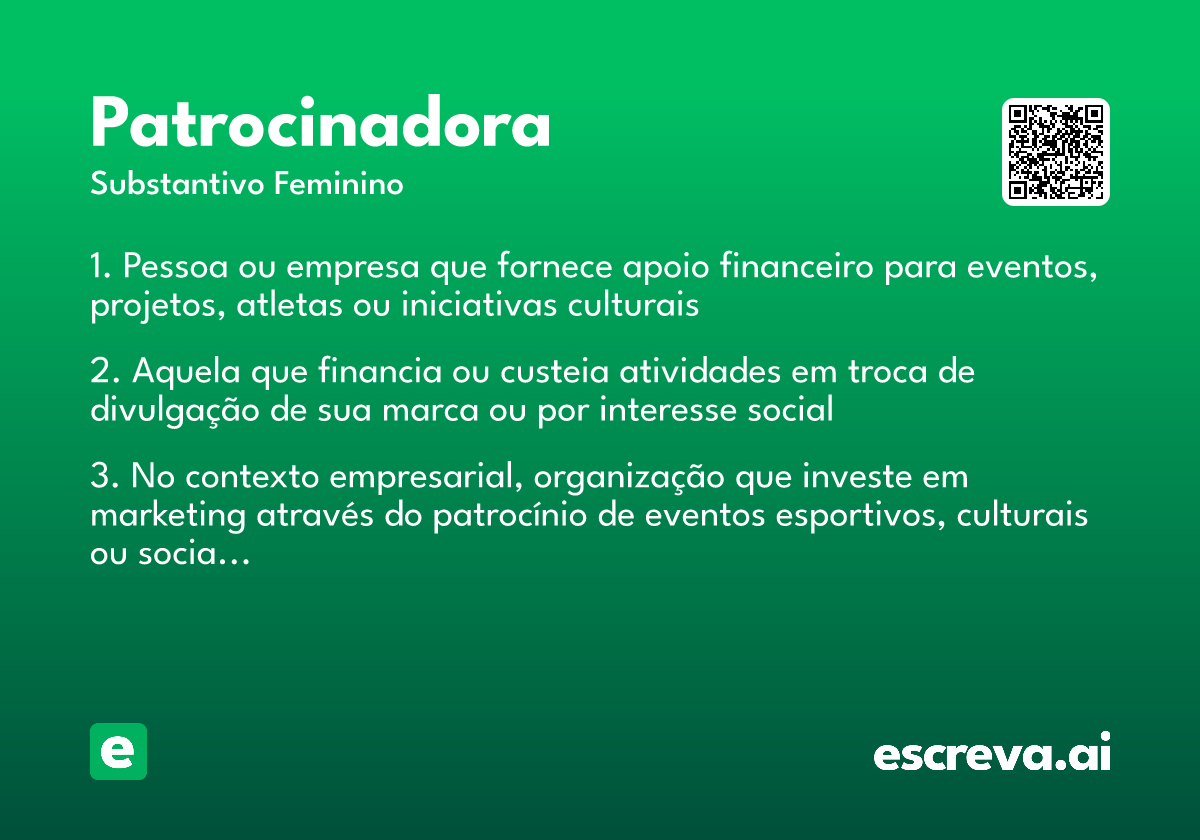patrocinadora