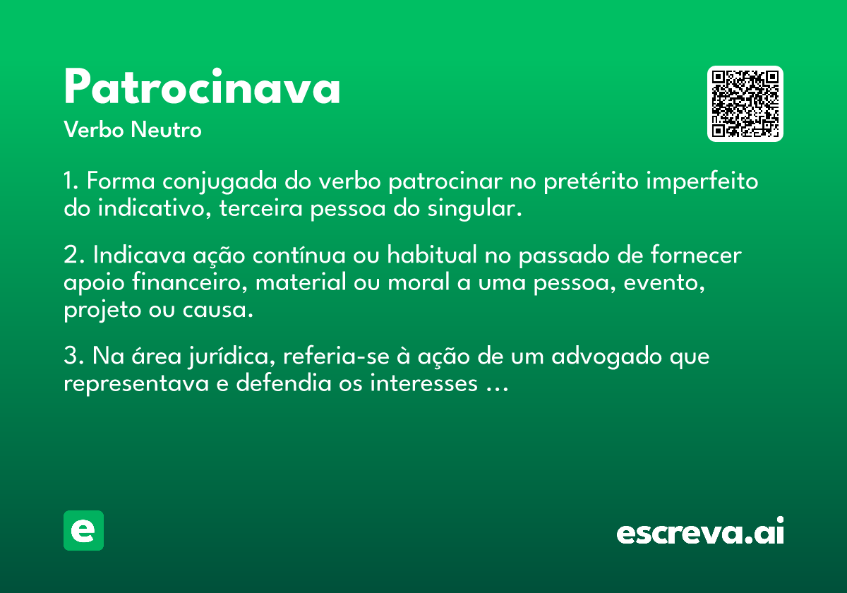 patrocinava