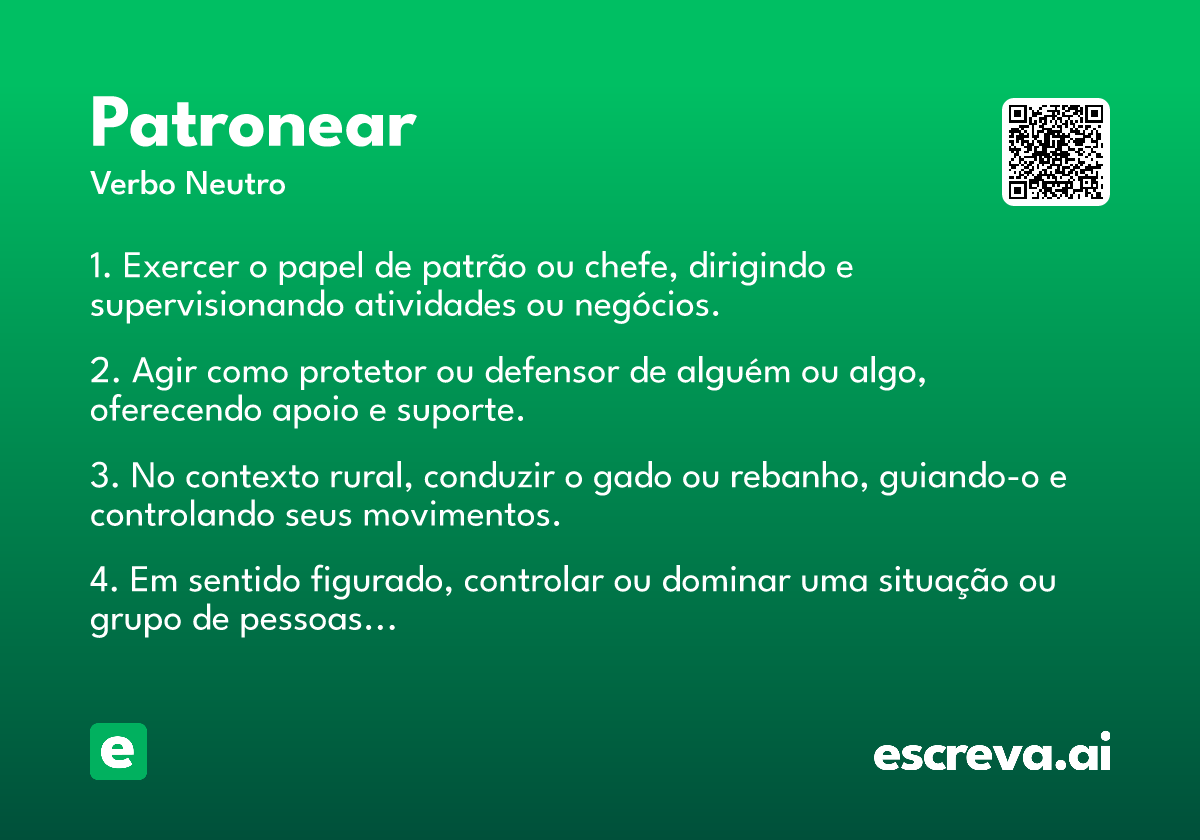 patronear
