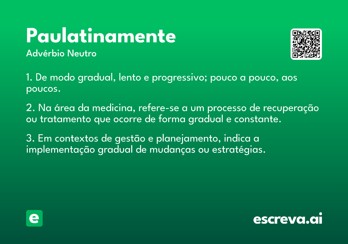 paulatinamente
