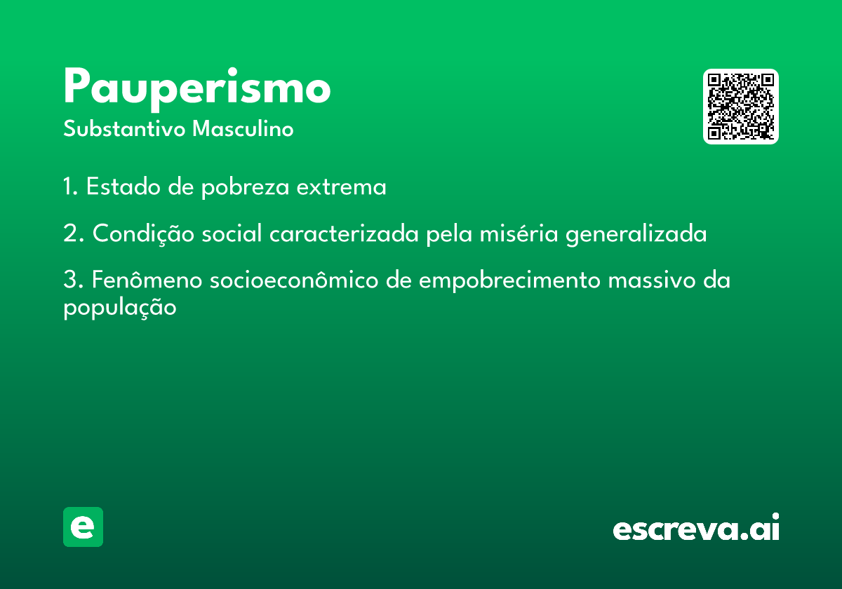 pauperismo