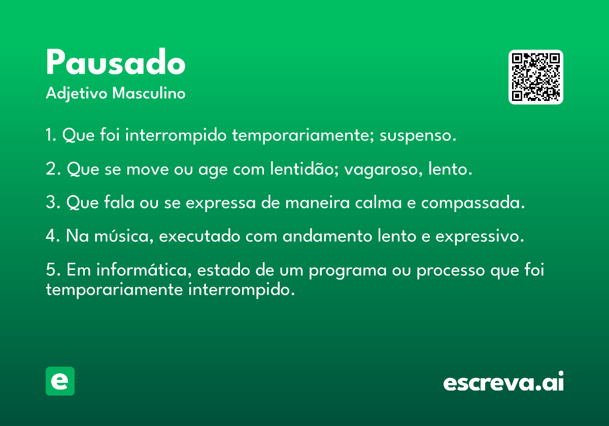 pausado