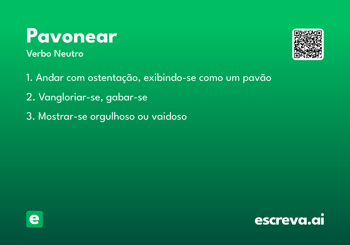 pavonear