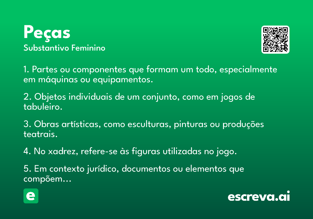 peças